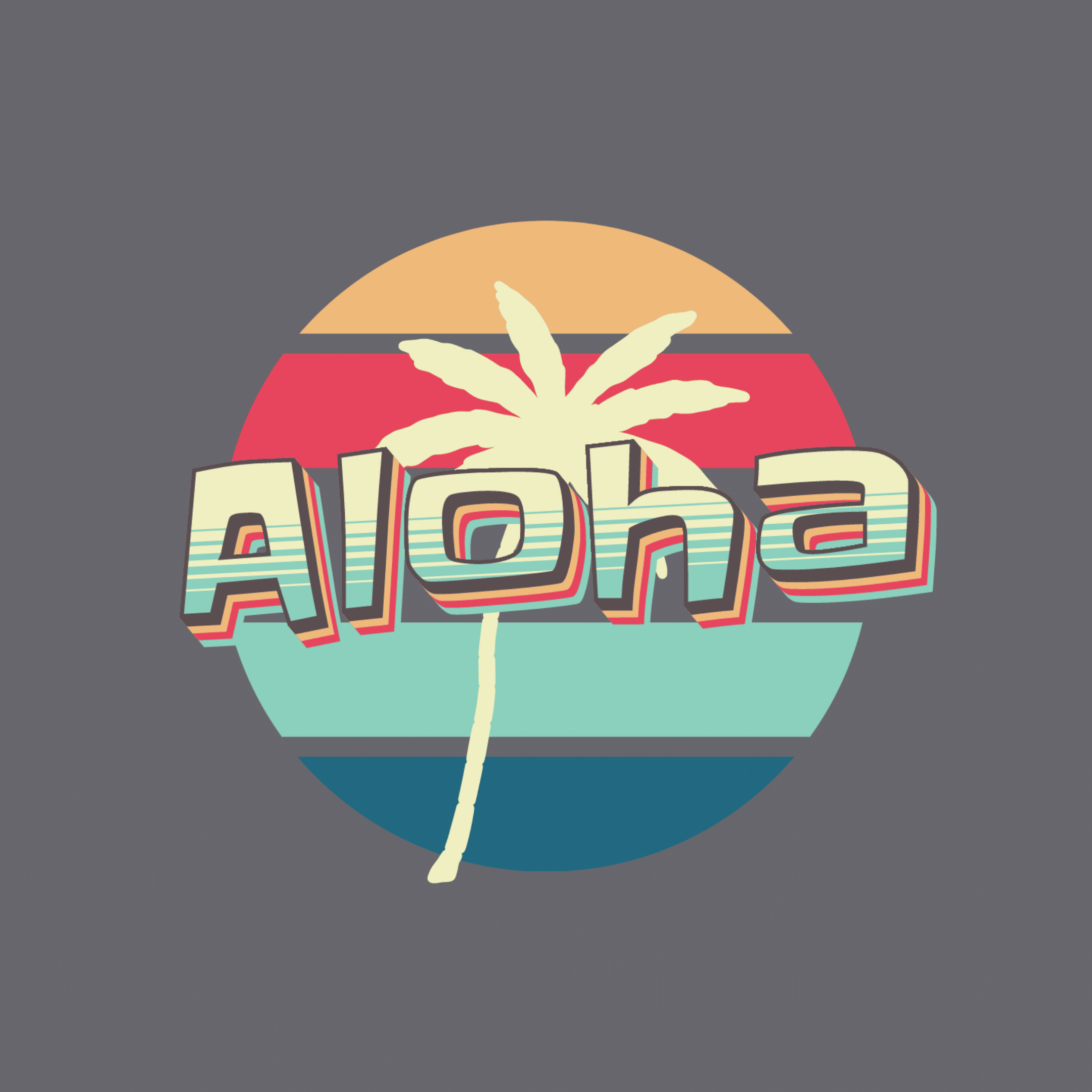 Aloha: Oversized Graphic Tees